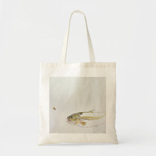 Bolsa Tote Truta que persegue a mosca de um pescador