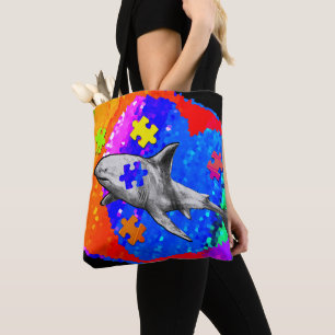 Bolsa Tote Tubarão Autismo