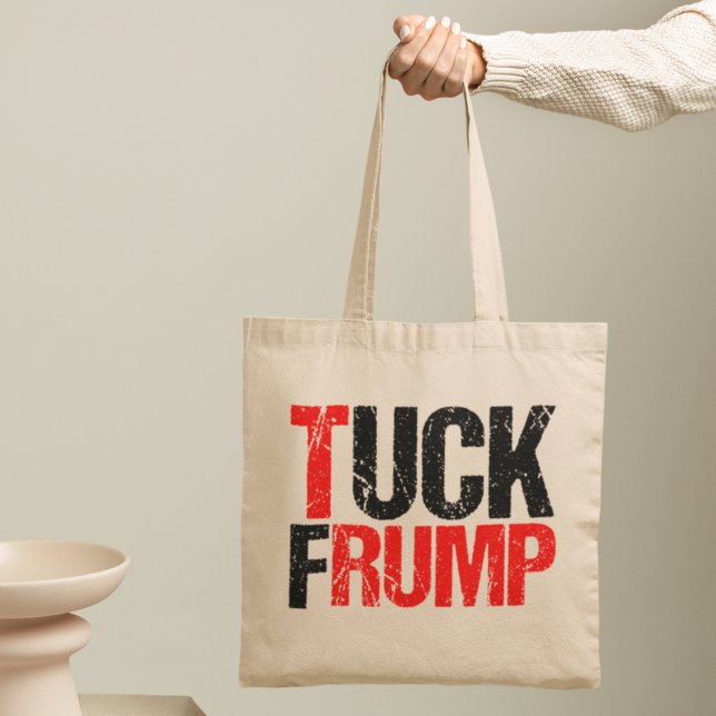 Bolsa Tote Tuck Frump Engraçado Anti Donald Trump Político (Criador carregado)