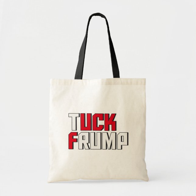 Bolsa Tote Tuck Frump Funny Anti Donald Trump Worldplay (Frente)