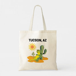 Bolsa Tote Tucson Arizona Lagarto do Deserto e Cacto
