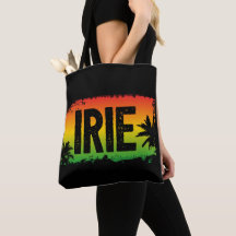 Tudo IRIE Jamaicano Rasta Flag Sunset Palms