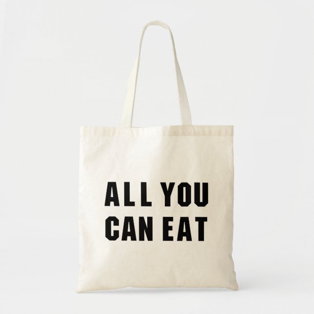 BOLSA TOTE TUDO QUE VOCÊ PODE COMER (Frente)