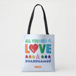 Bolsa Tote Tudo que você precisa é amor & Boardgames!