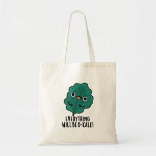 Bolsa Tote Tudo Vai Ser O-Kale Cute Veggie Pun