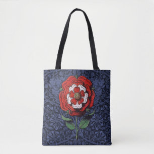 Bolsa Tote Tudor Rosa Vermelho e Branco