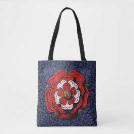Bolsa Tote Tudor Rosa Vermelho e Branco