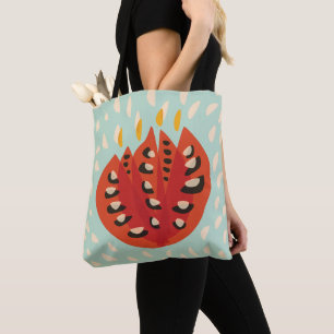 Bolsa Tote Tulipa abstrata bonita decorativa