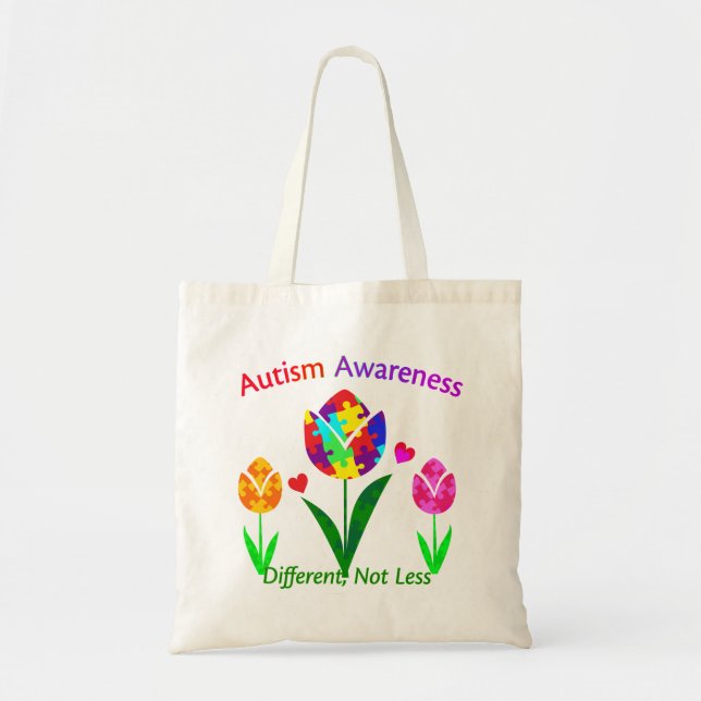 Bolsa Tote Tulipa de Sensibilização Autismo (Frente)
