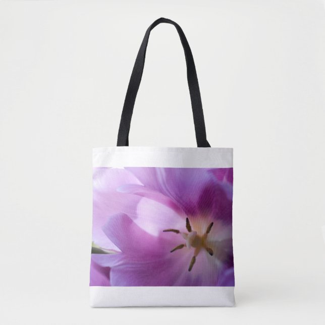 Bolsa Tote Tulipa Roxa (Frente)