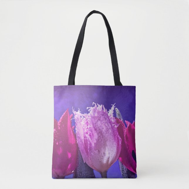 Bolsa Tote Tulipas bonitas em uma sacola (Frente)