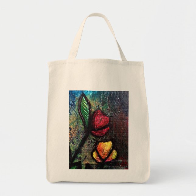Bolsa Tote Tulipas Pintadas (Frente)