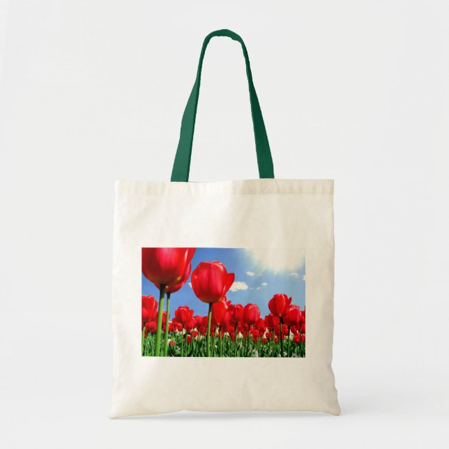 Bolsa Tote Tulipas vermelhas (Frente)