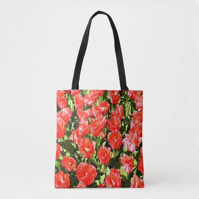 Bolsa Tote Tulipas vermelhas (Frente)