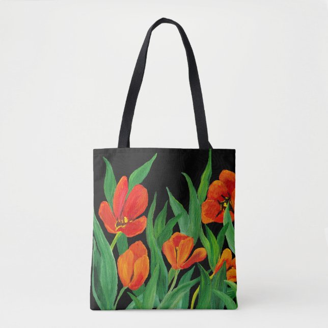 Bolsa Tote Tulipas Vermelhas (Frente)