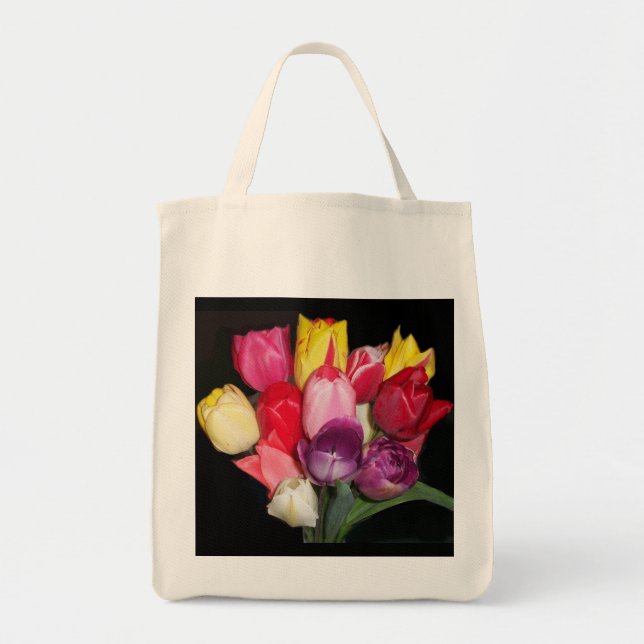 Bolsa Tote Tulips diz tudo (Frente)