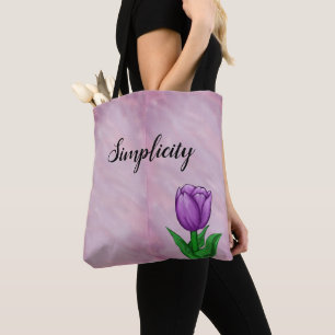 Bolsa Tote Tulpa Roxa Simplicidade