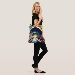Bolsa Tote Túnel com arte de Grafite
