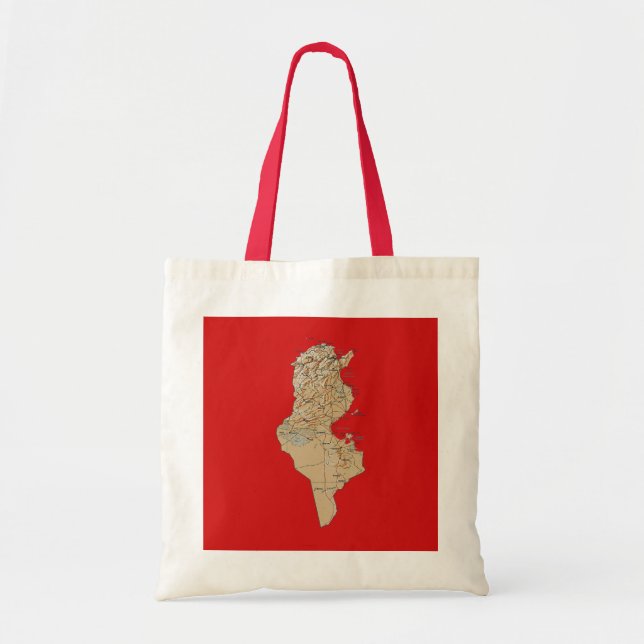 Bolsa Tote Tunísia Map Bag (Frente)