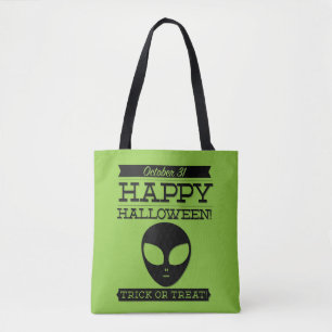 Bolsa Tote Tupografia retro Halloween