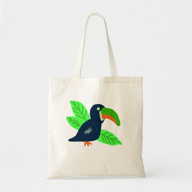 Bolsa Tote Turiano Tropical E Folhas (Frente)