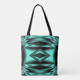 Bolsa Tote Turim Branco Negro Ombre Abstrato Arte Moderna