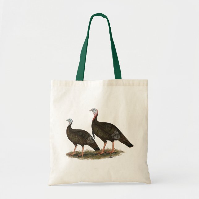 Bolsa Tote Turkeys East Wild Pair (Frente)