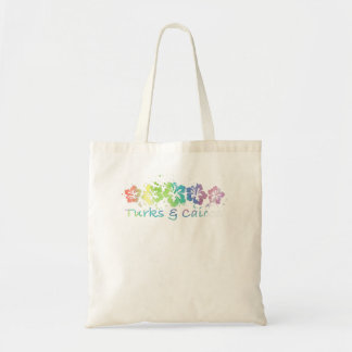 Bolsa Tote Turks & Caicos Watercolor Beach Viagem Tee