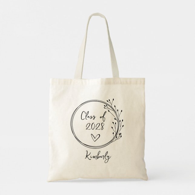Bolsa Tote Turma de Graduação Personalizada (Verso)