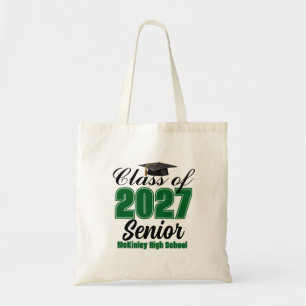 Bolsa Tote Turma Verde de 2027 Senior Escola de Ensino Médio