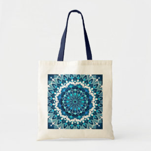 Bolsa Tote Turquoise Blue Mandala