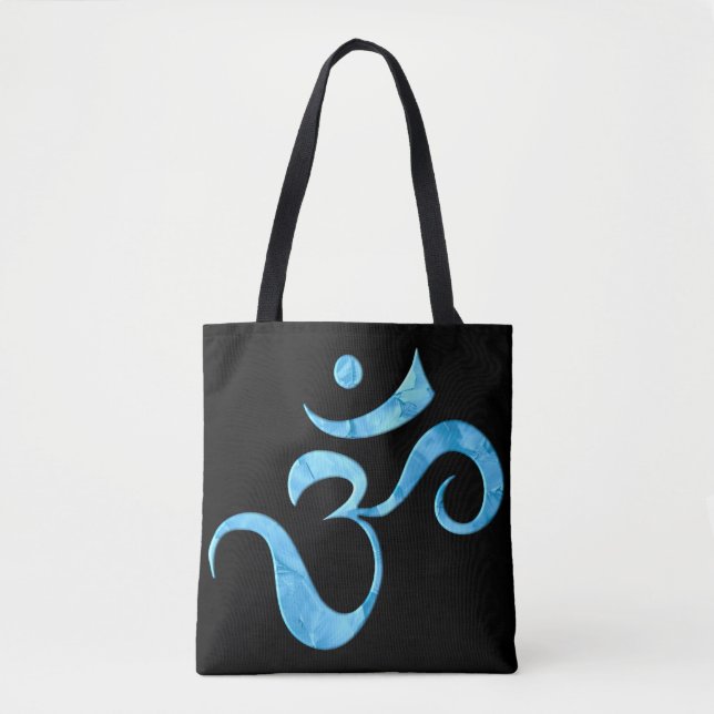 Bolsa Tote Turquoise Brilho Om (Frente)
