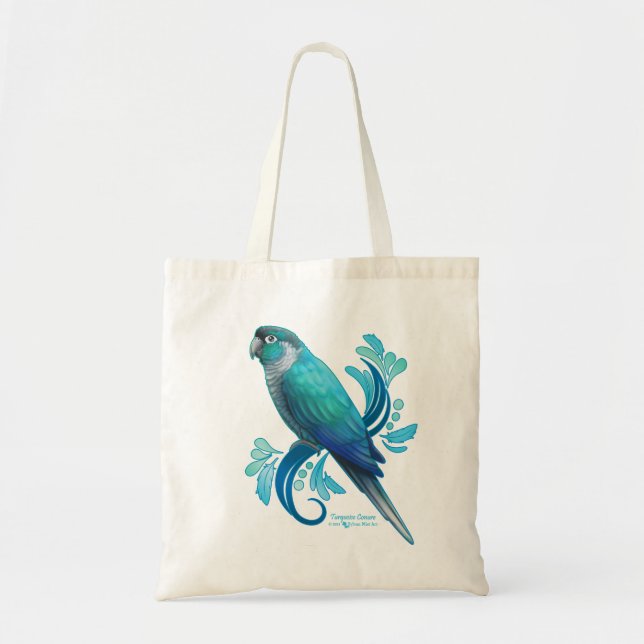 Bolsa Tote Turquoise Conure (Frente)