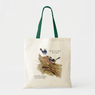 Bolsa Tote Turquoisine Superb Warbler, Soulmates