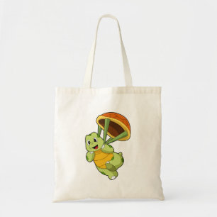 Bolsa Tote Turtle com Shell como Skydiver