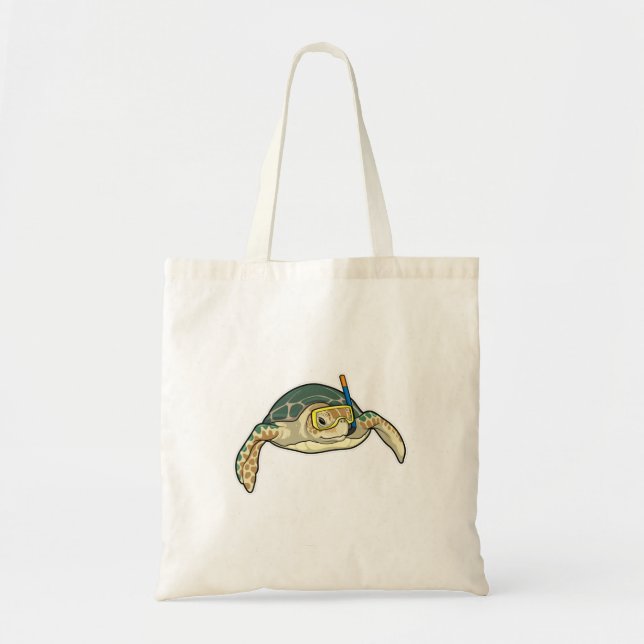 Bolsa Tote Turtle Diver Snorkel (Frente)