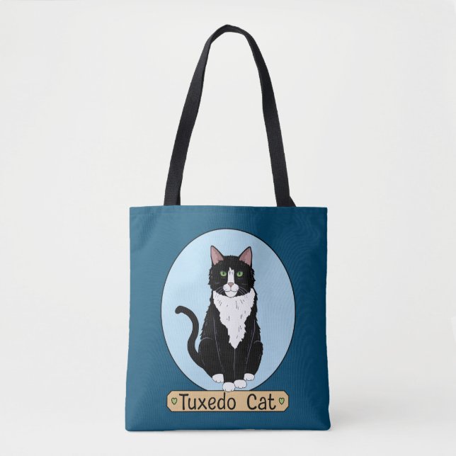 Bolsa Tote Tuxedo Cat (Frente)