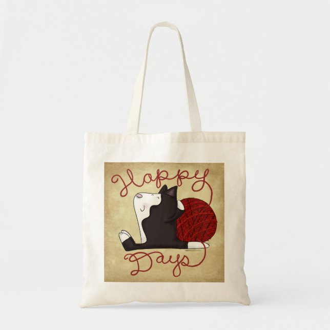 Bolsa Tote Tuxedo Cat - Dias Felizes (Frente)