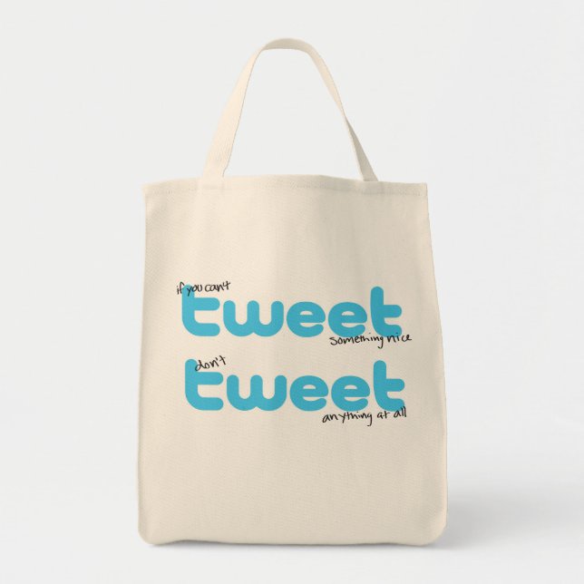 Bolsa Tote Tweet do Tweet (Frente)