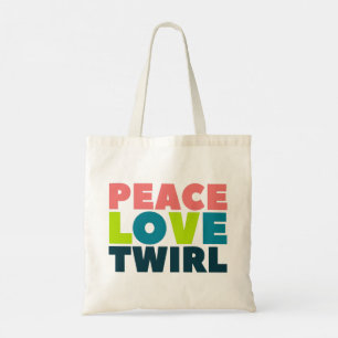 Bolsa Tote Twirler da Guarda do Peace Love