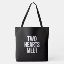 Bolsa Tote Two hearts meet