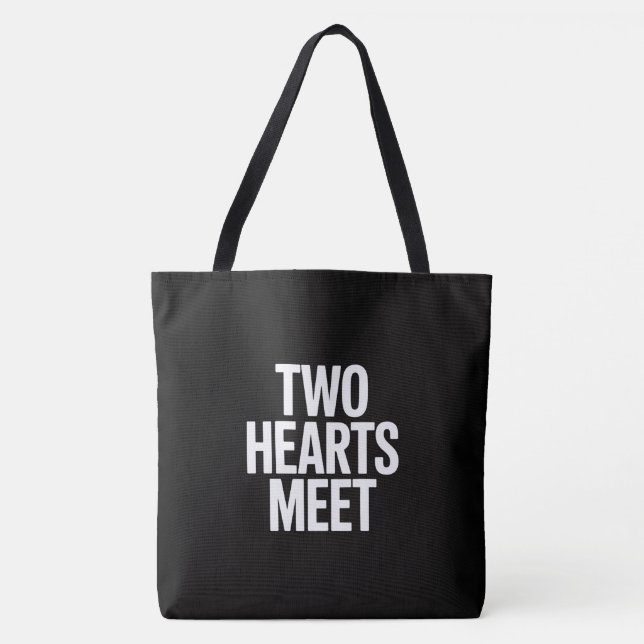 Bolsa Tote Two hearts meet (Frente)