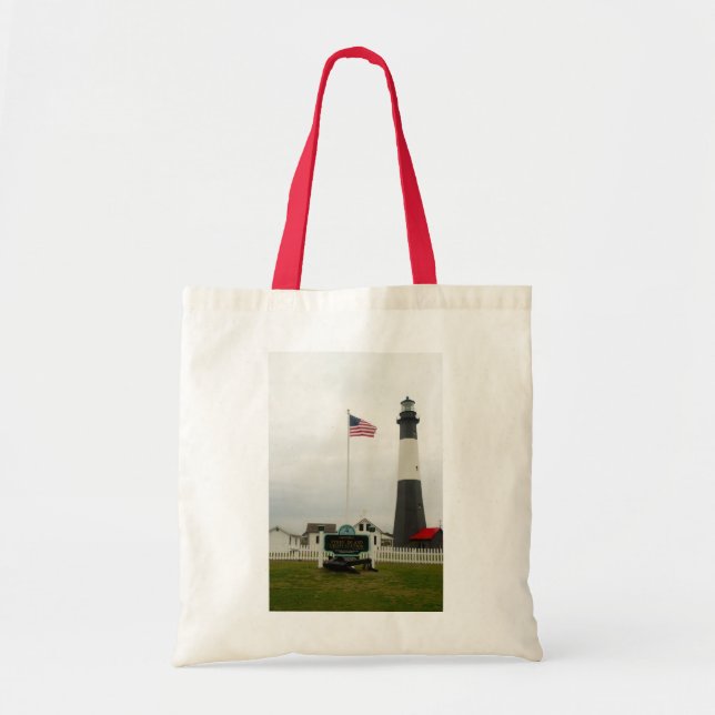 Bolsa Tote Tybee Island Lighthouse Station Bag (Frente)