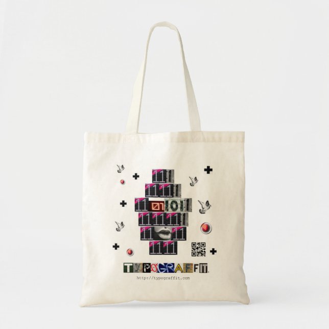 Bolsa Tote TYPOGRAFFIT Cyber Bag (Frente)