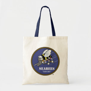 Bolsa Tote U.S. Seabees do marinho
