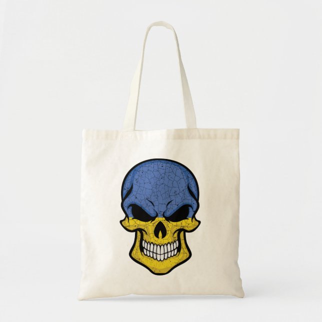 Bolsa Tote Ucrânia Sorrindo Pavilhão do Crânio (Frente)