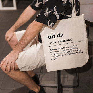 Bolsa Tote Uff Da Definition Norway Funny Norwegian Gift