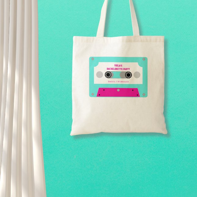 Bolsa Tote Última Festa de solteira de fita cassete de Disco (Last Disco Cassette Tape Bachelorette Party Tote Bag)