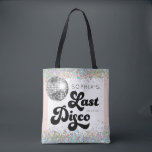 Bolsa Tote Última Festa de solteira Disco<br><div class="desc">Comece a última festa de solteira de discoteca com estas deliciosas malas de tote. Estas fazem um excelente de guardas para todas as adoráveis senhoras que frequentam a solteira épica! Veja a coleção inteira para mais itens correspondentes!</div>