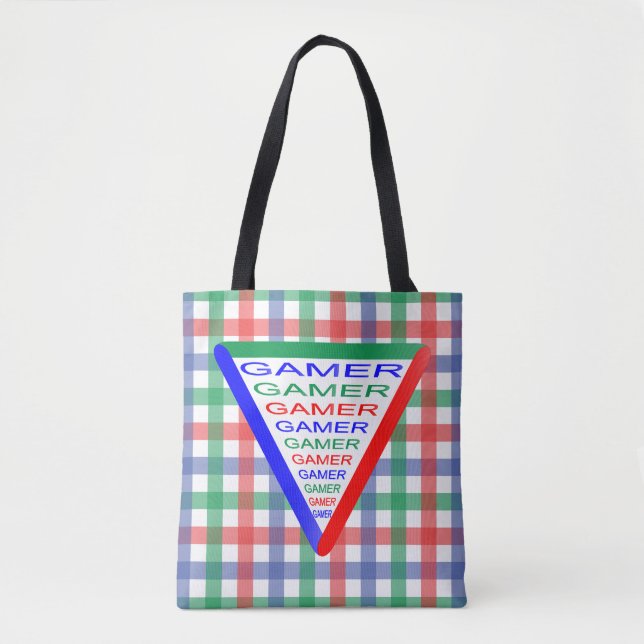 Bolsa Tote Ultimate Gamer 3 - Cores do sistema de jogos RGB (Frente)